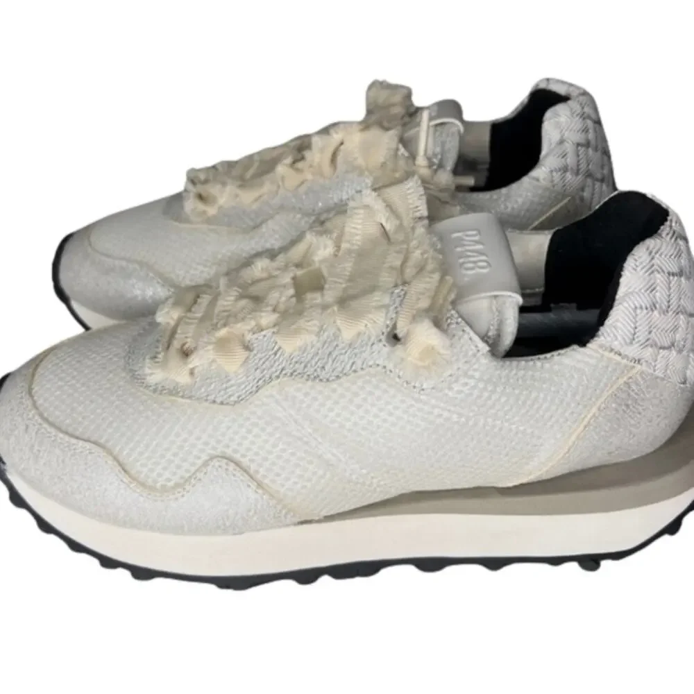 P448 Women's Athletic Cancun Sneakers White Size 7 Euro 37 NEW NIB